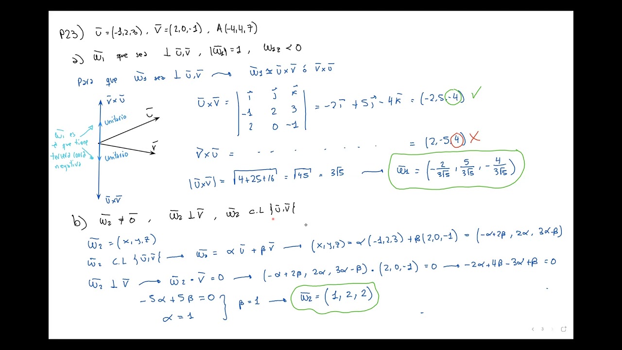 * VECTORES EVAU - SEGUNDO DE BACHILLERATO * Matemáticas - ejercicio