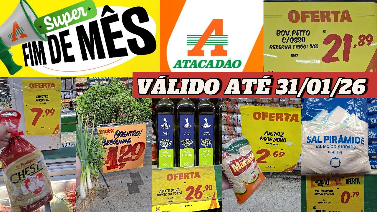 🛒🔥 SUPER OFERTAS  - ATACADÃO! Super Ofertas no Hortifruti, Açougue, Arroz, Café e Feijão 😱💸