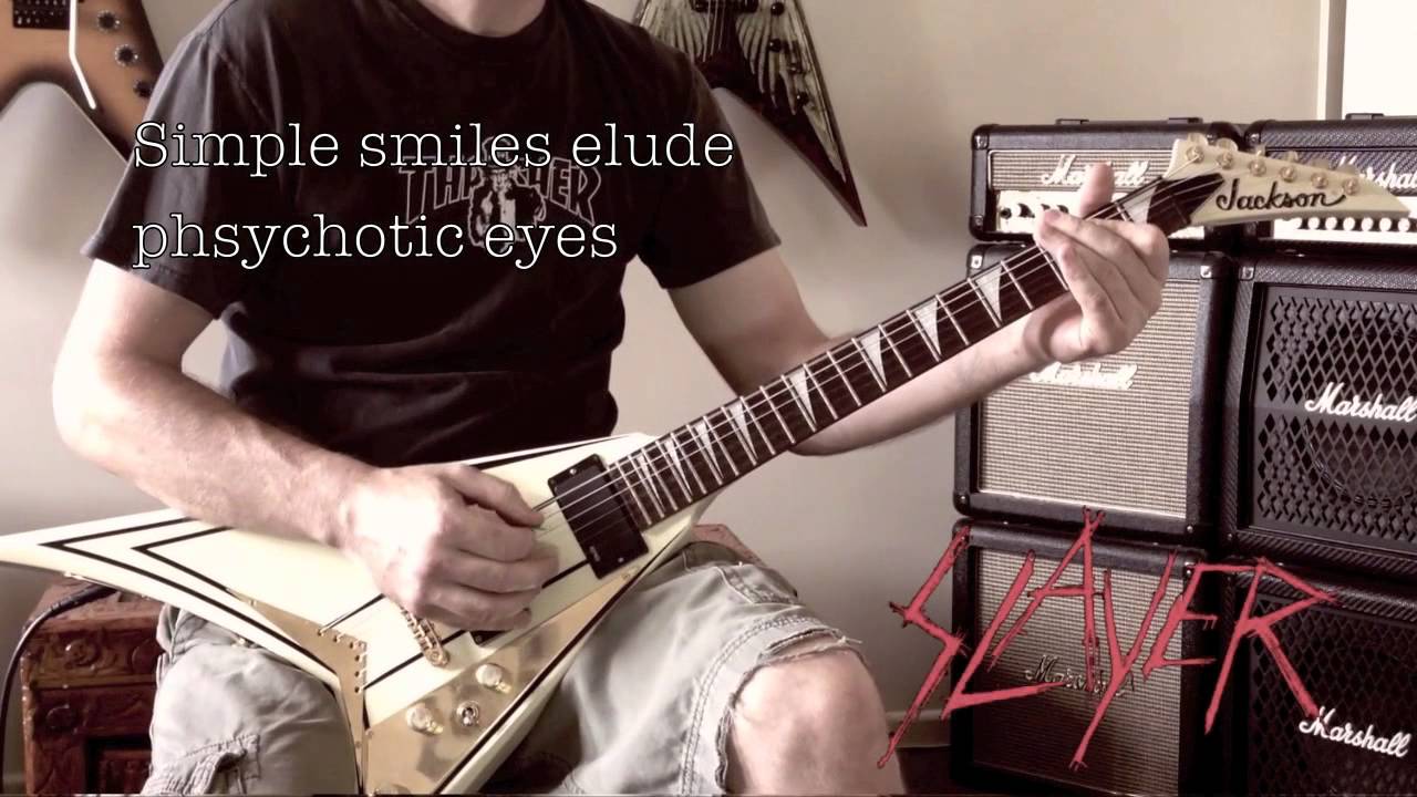 Slayer - Dead Skin Mask Guitar Cover (With Backing Track)