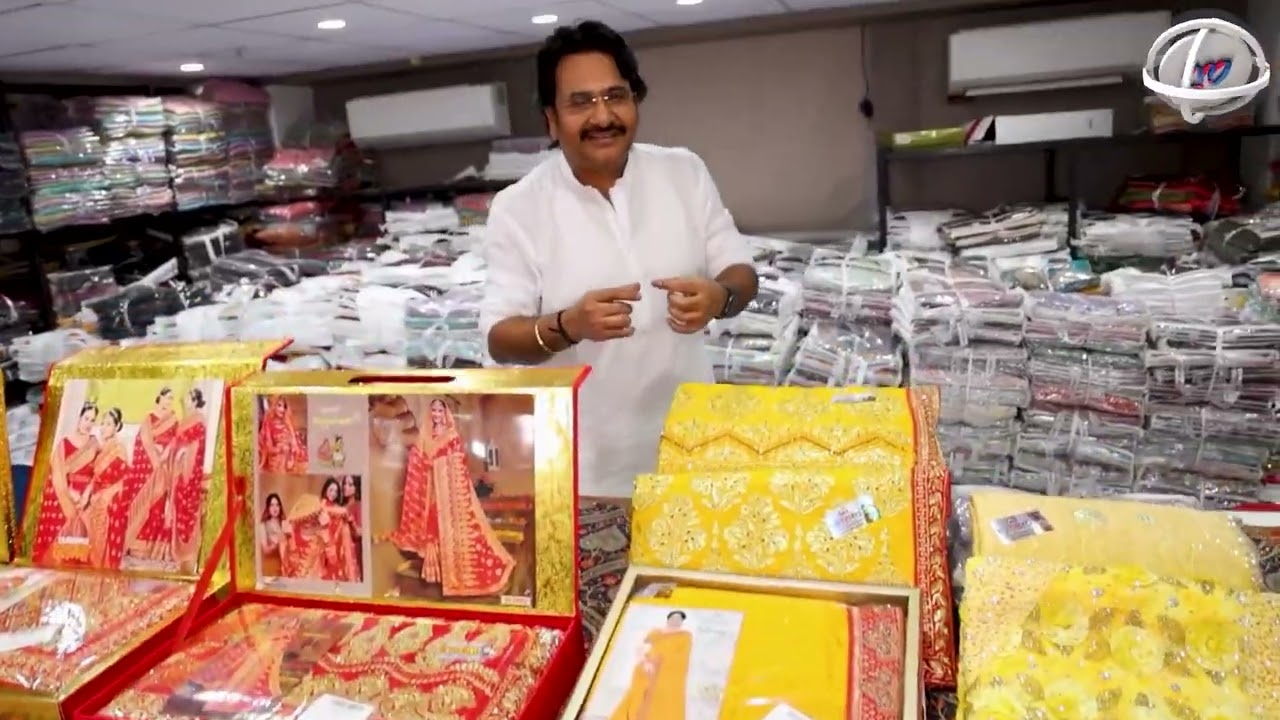 Surat की No.1 Saree Factory में Bridal Saree का धमाका || Bridal Saree Business Ideas