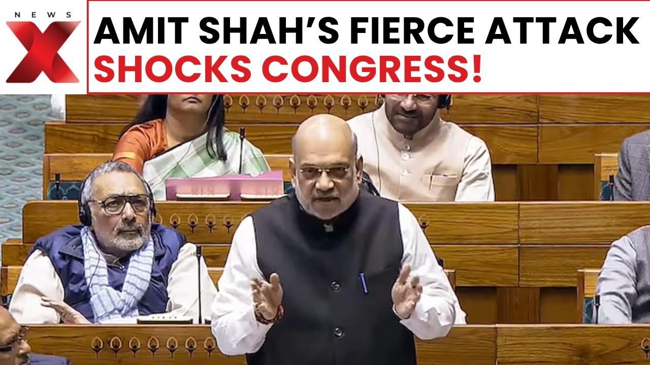 Amit shah lashes at congress for &lsquo;letting Naxalism spread&rsquo; in Bastar | NewsX