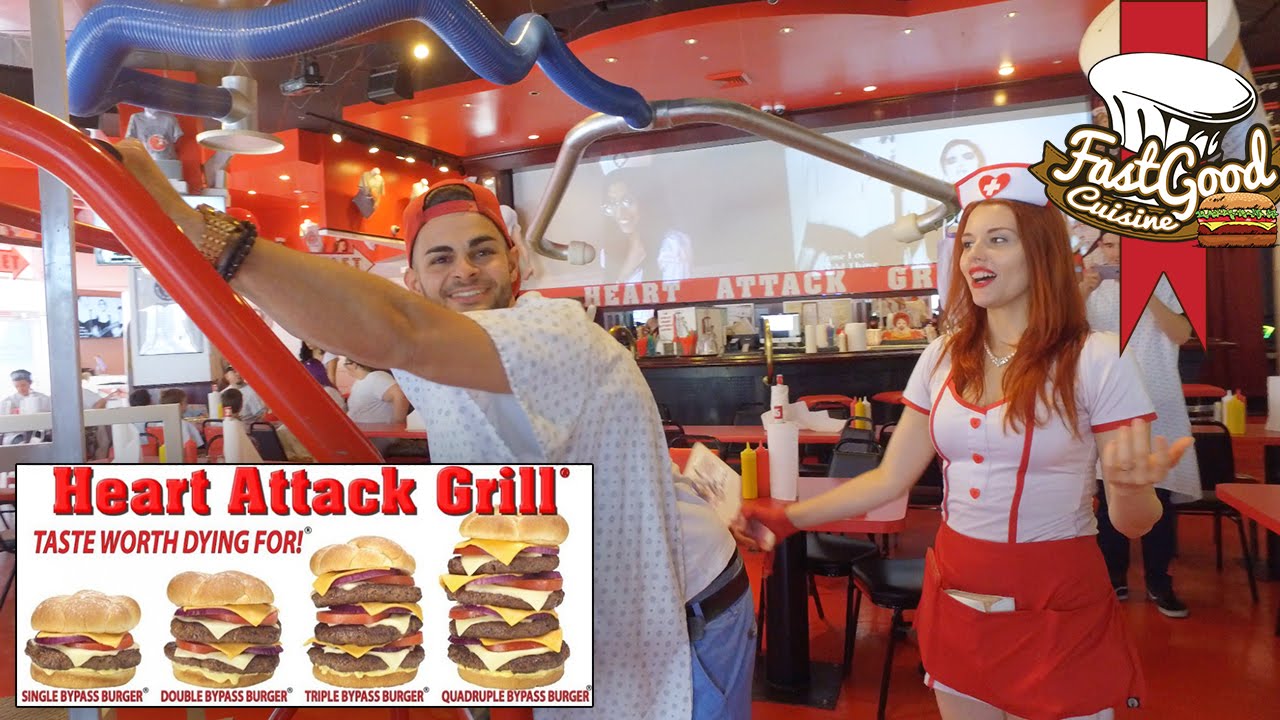 BURGER DE 7000 CALORIES - La fessée au Heart Attack Grill ?