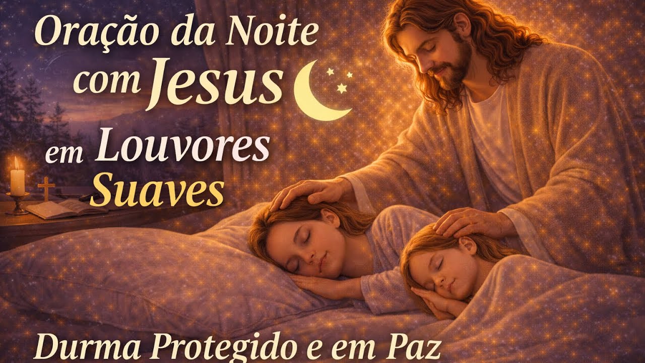 Coração acelerado? Entregue tudo a Jesus | Louvores suaves para dormir 