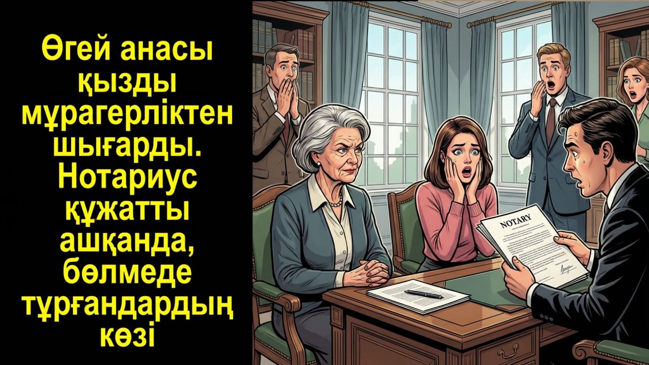 Өгей анасы қызды мұрагерліктен шығарды. Нотариус құжатты ашқанда, бөлмеде тұрғандардың көзі