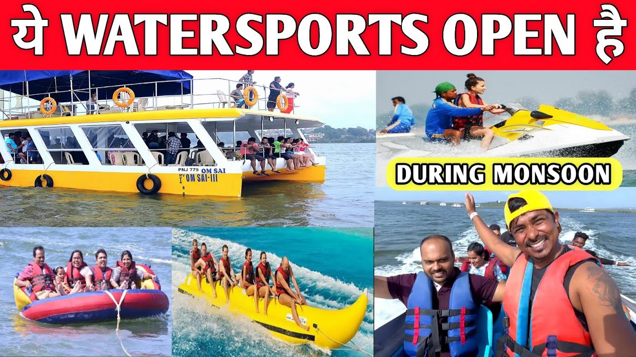 Adventure Boat Party Goa | Food, Drinks, 5 Watersports, DJ Music | Watersports During Monsoon in Goa