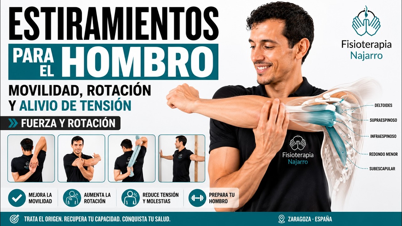 Estiramientos para Hombro | Fuerza y Rotación | Fisioterapia Najarro