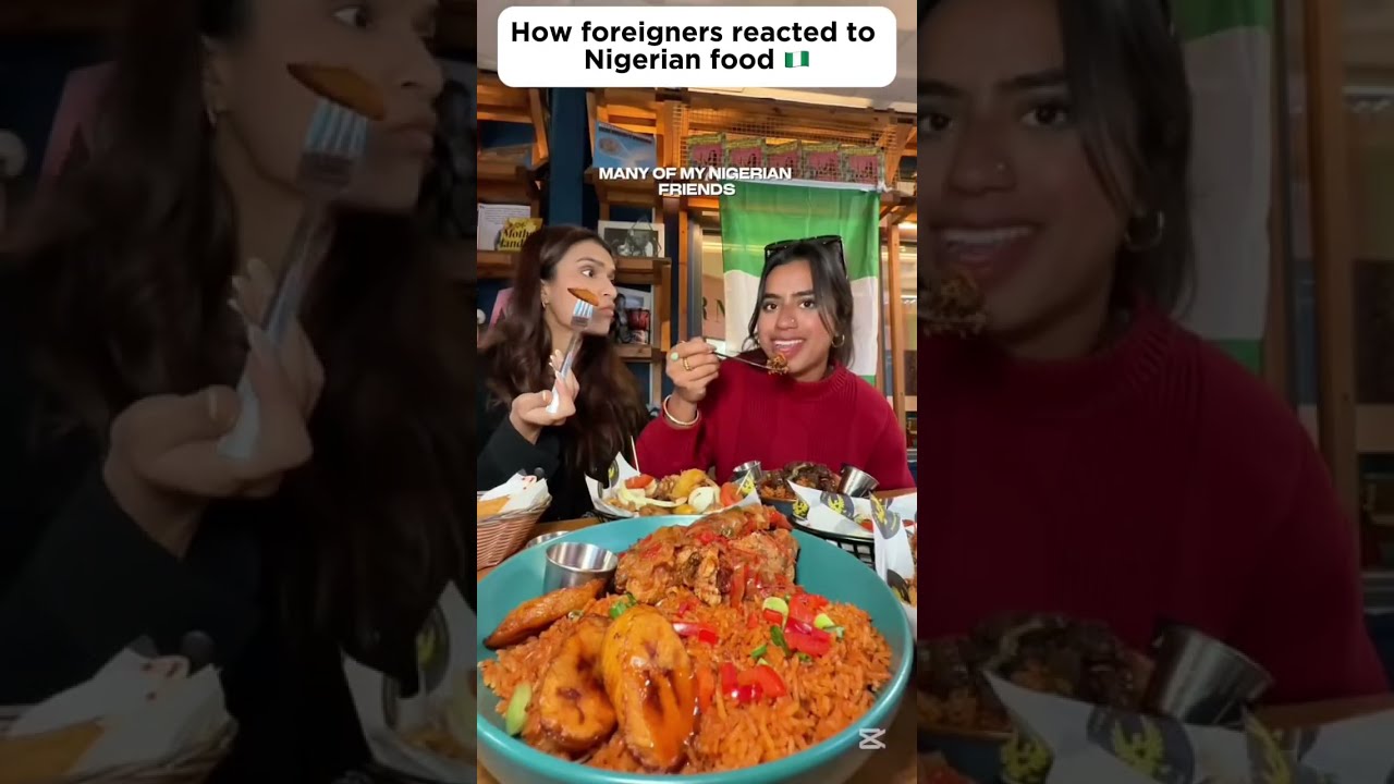 🇳🇬🇳🇬Foreigners tried Nigerian food😍❤️My first time trying Nigerian food 💋👌🏻