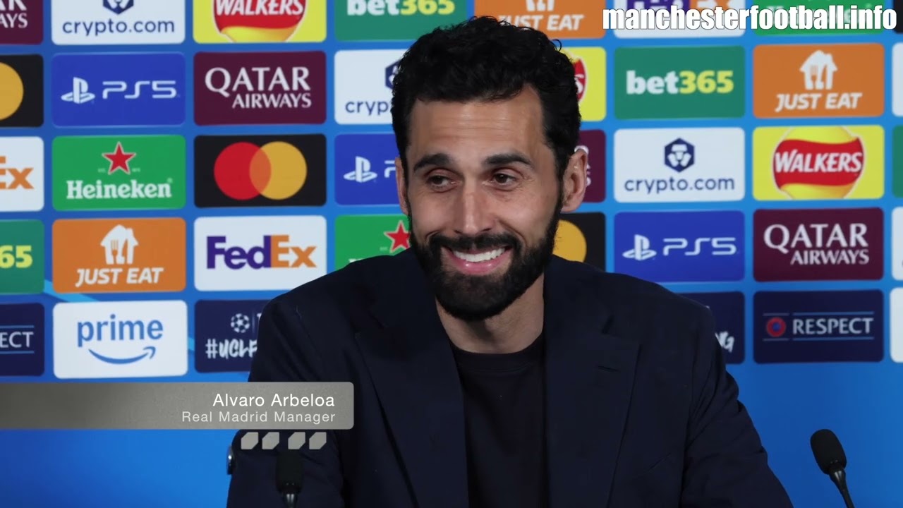 Real Madrid manager Alvaro Arbeloa on Man City vs Real Madrid - Spanish press conference