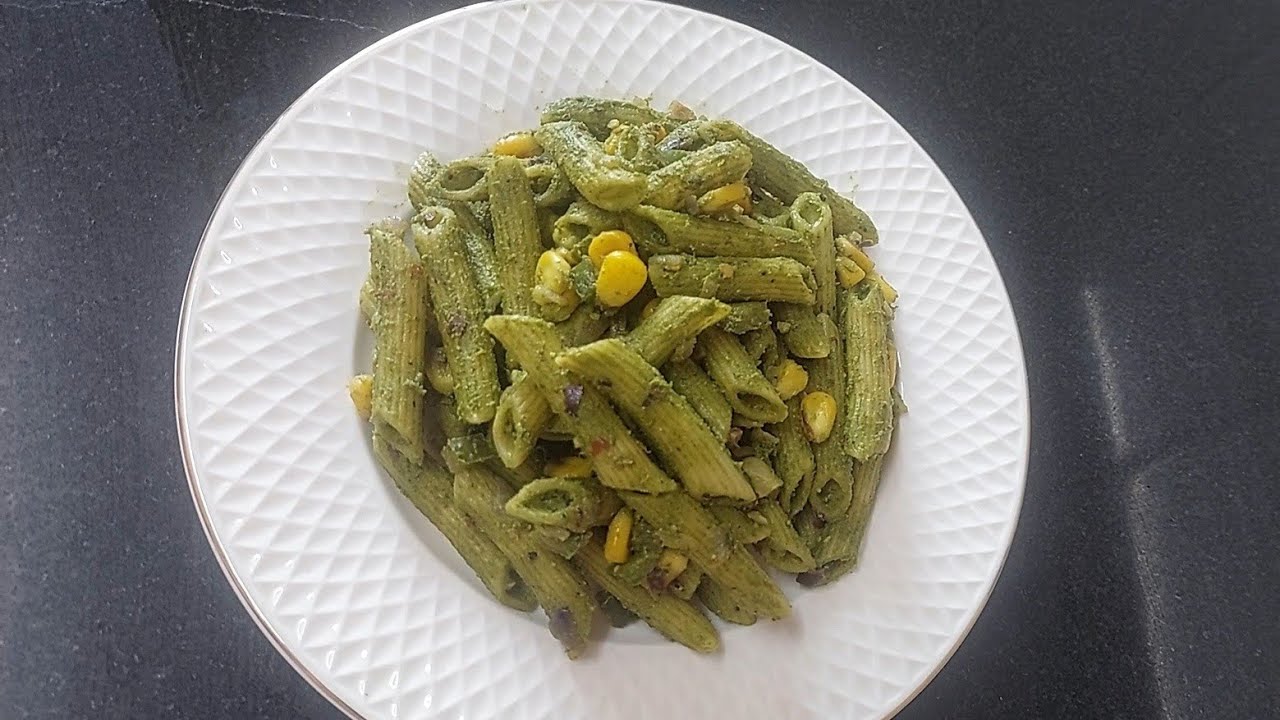 Coriander Penne Pasta | Easy, Tasty, Healthy Vegetable Pasta Recipe 