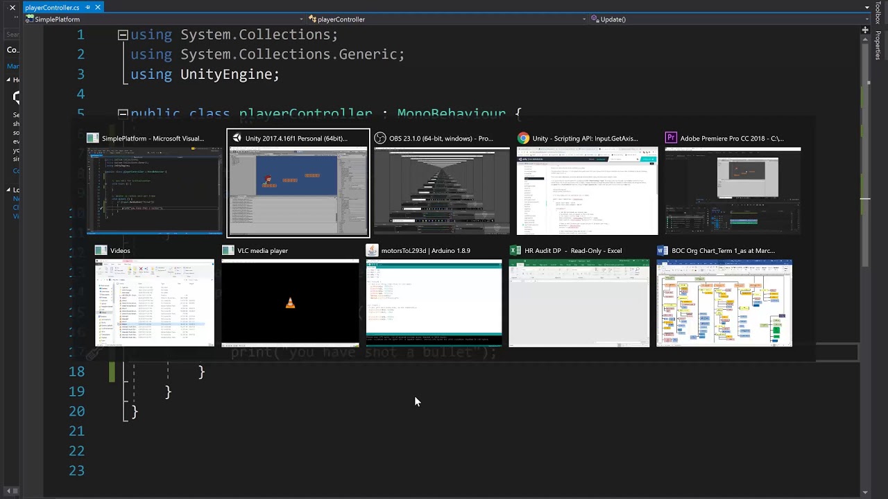 Unity 2D Platform Game 7: Inputs- GetKey, GetButton, GetAxis