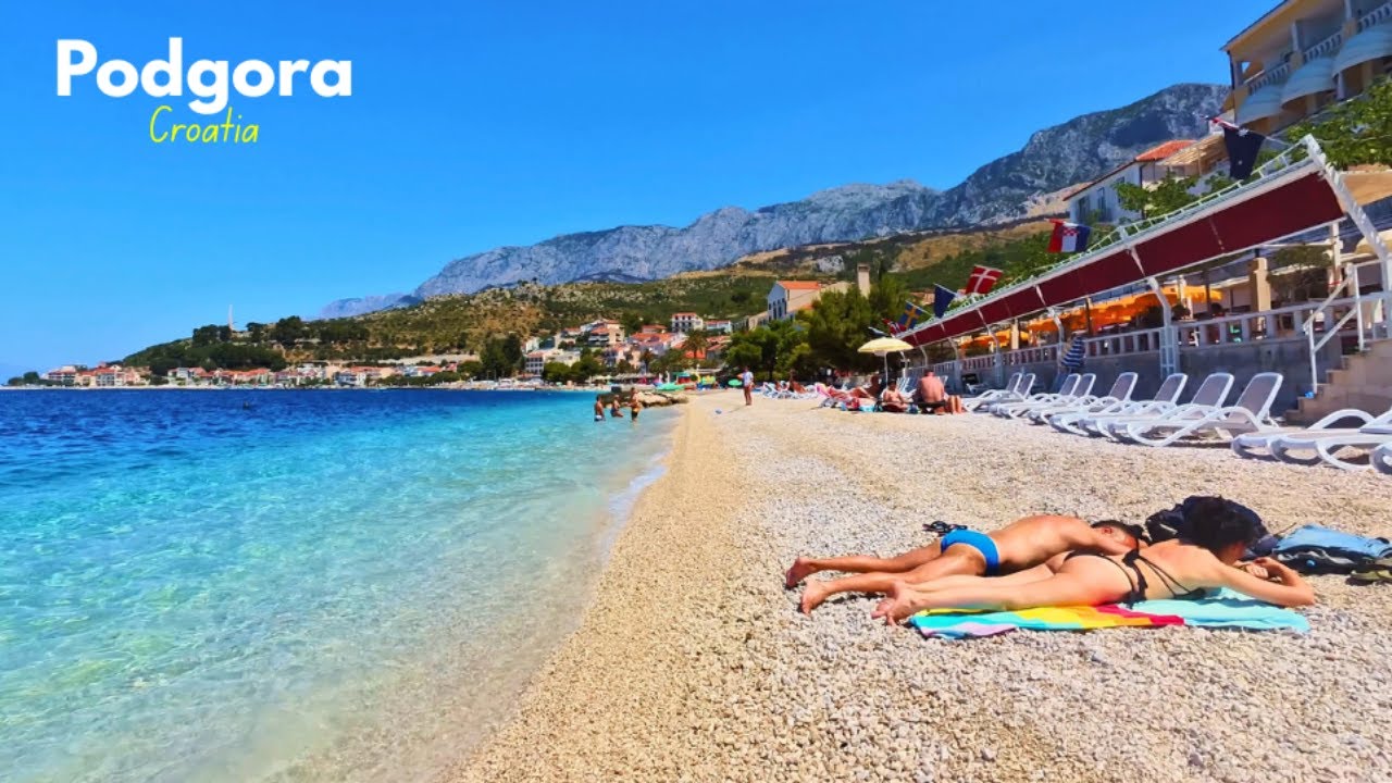 Podgora Croatia 🇭🇷 4K | Makarska Riviera Walking Tour 2024.