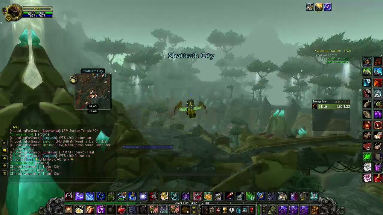 WoW TBC Bloodfang Hunter Ally