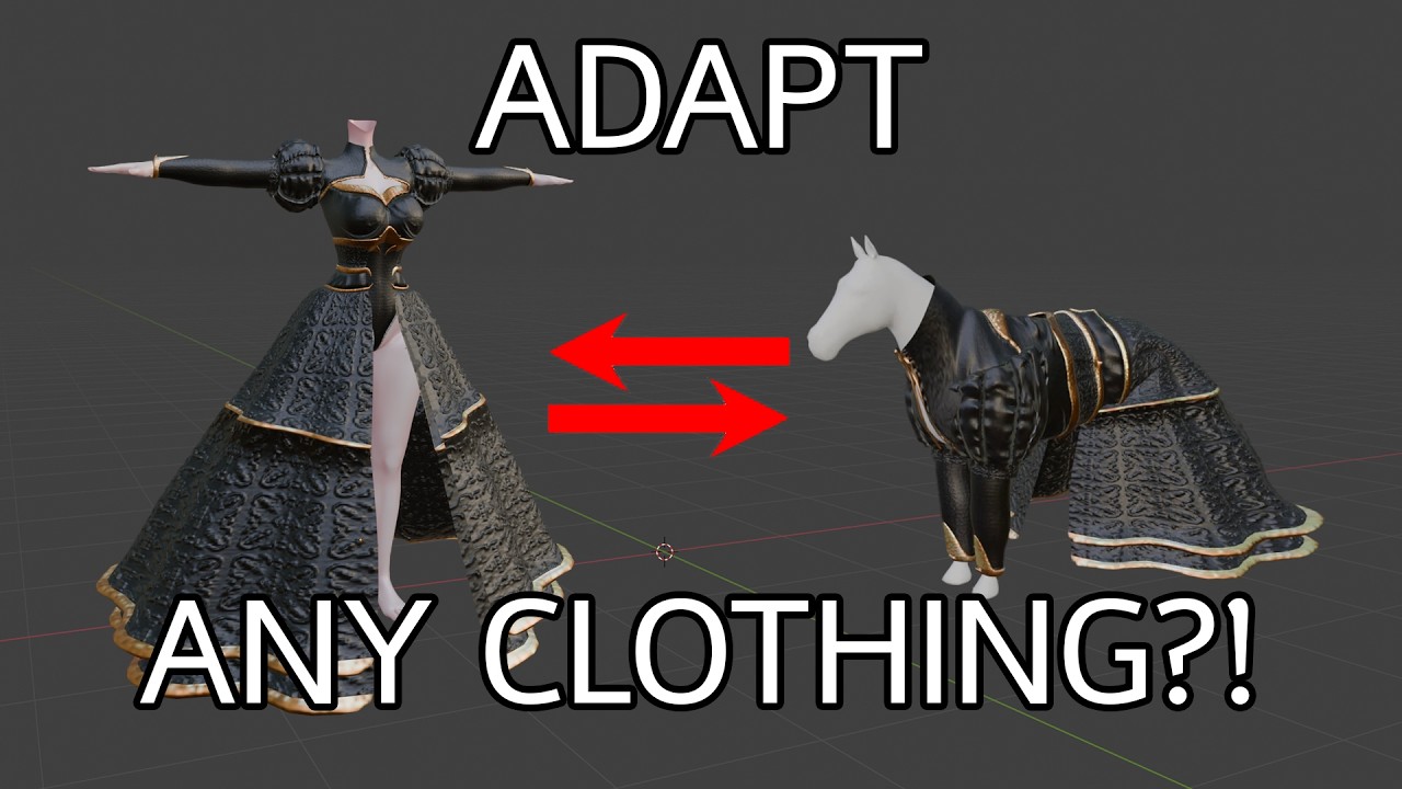 Fit ANY clothing to ANY base! | No Sculpting | Phys-Bone/Shape-key friendly | VRChat