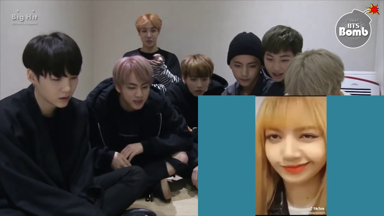 BTS REACTION BLACKPINK-- LISA Cute and Funny...TIK TOK