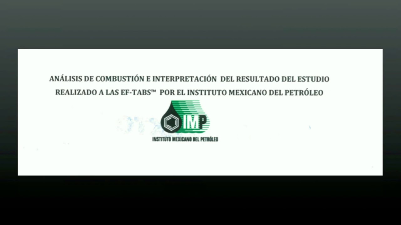 Pruebas de estudios hechos a EF-tabs* REAL*