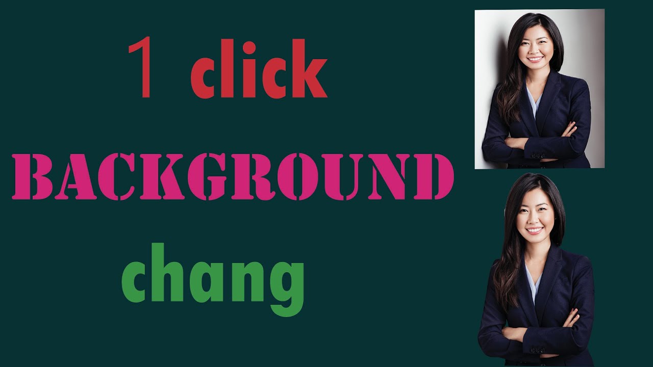 Background Change Tutorial || Remove Background from any photo  Change Background || 1 click any pt