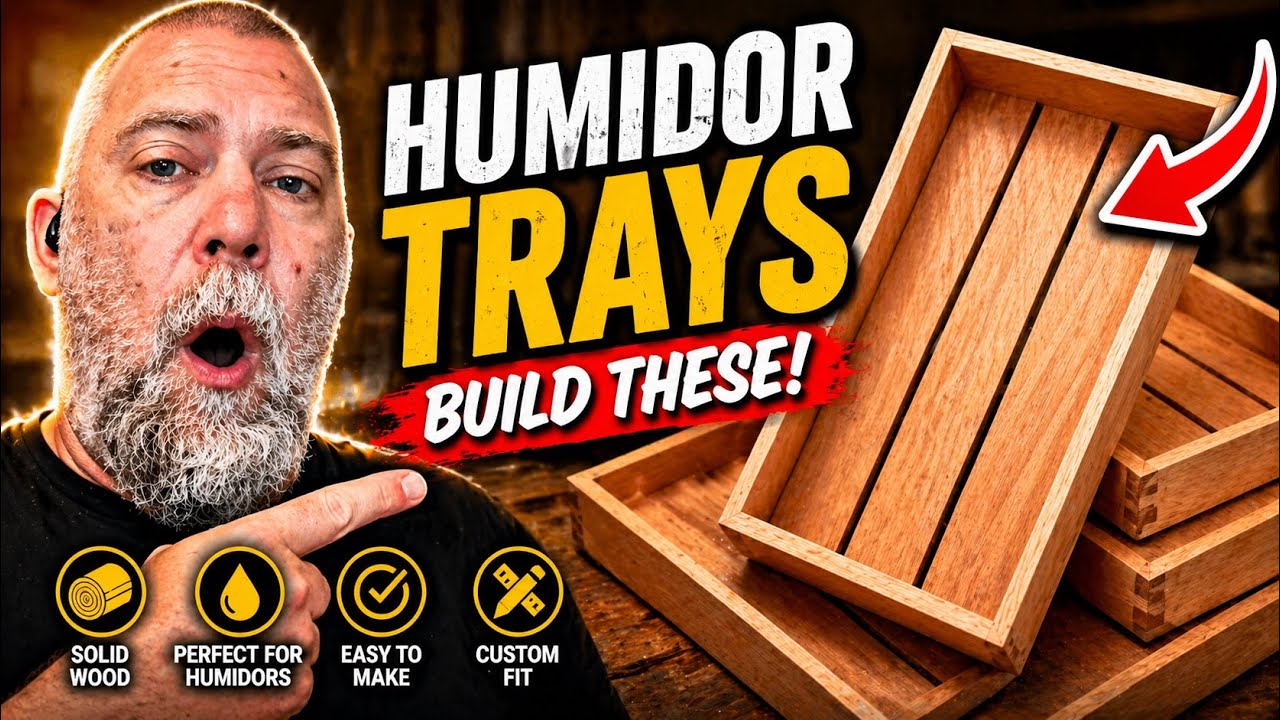 How To Make Wooden Humidor Trays ~shop sounds, no voice over~