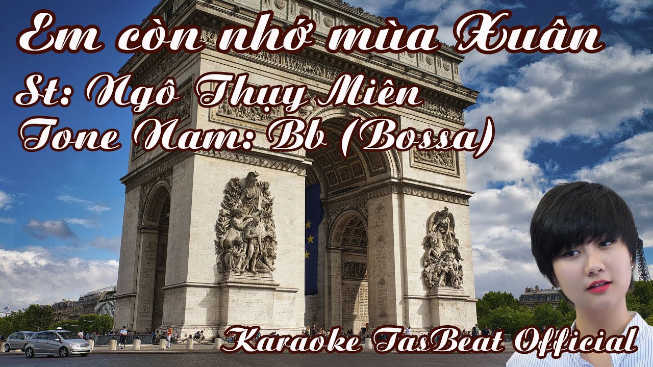 Karaoke Em Còn Nhớ Mùa Xuân (Bossa) Tone Nam | TAS BEAT