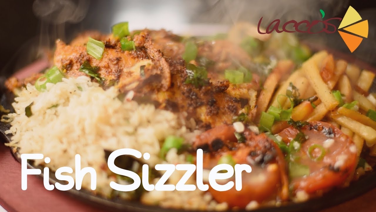 Fish Sizzler: Grilled Fish Sizzler Recipe in Desi Style | Basa Fish Sizzler Recipe in Laccos Style