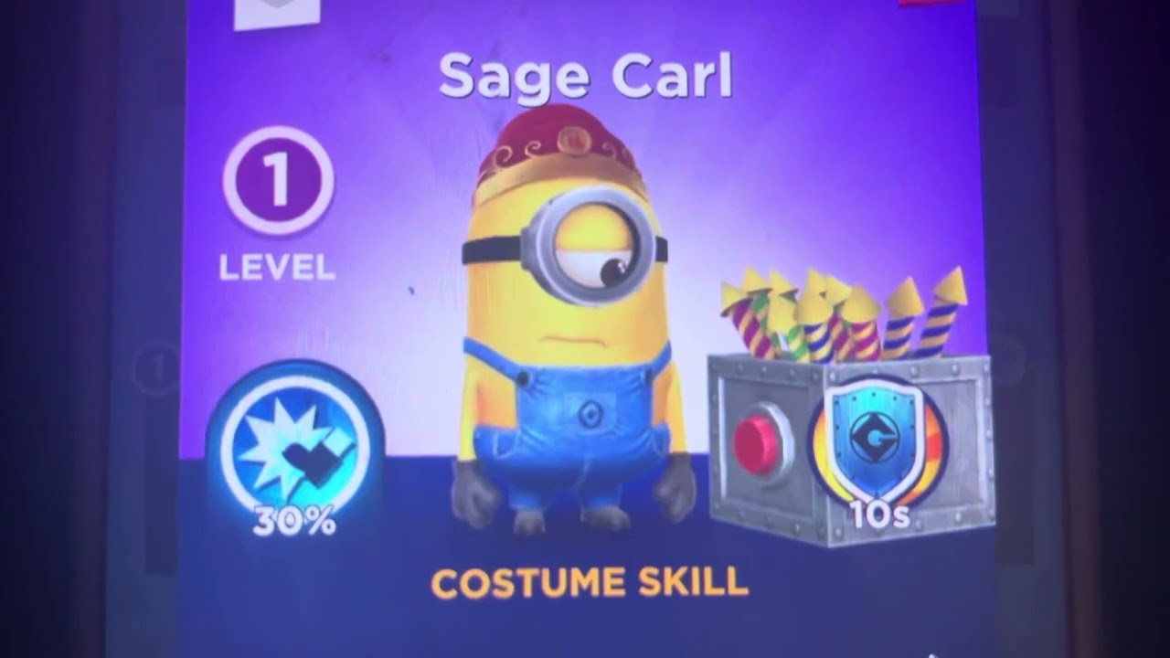 Minion Rush Sage Carl
