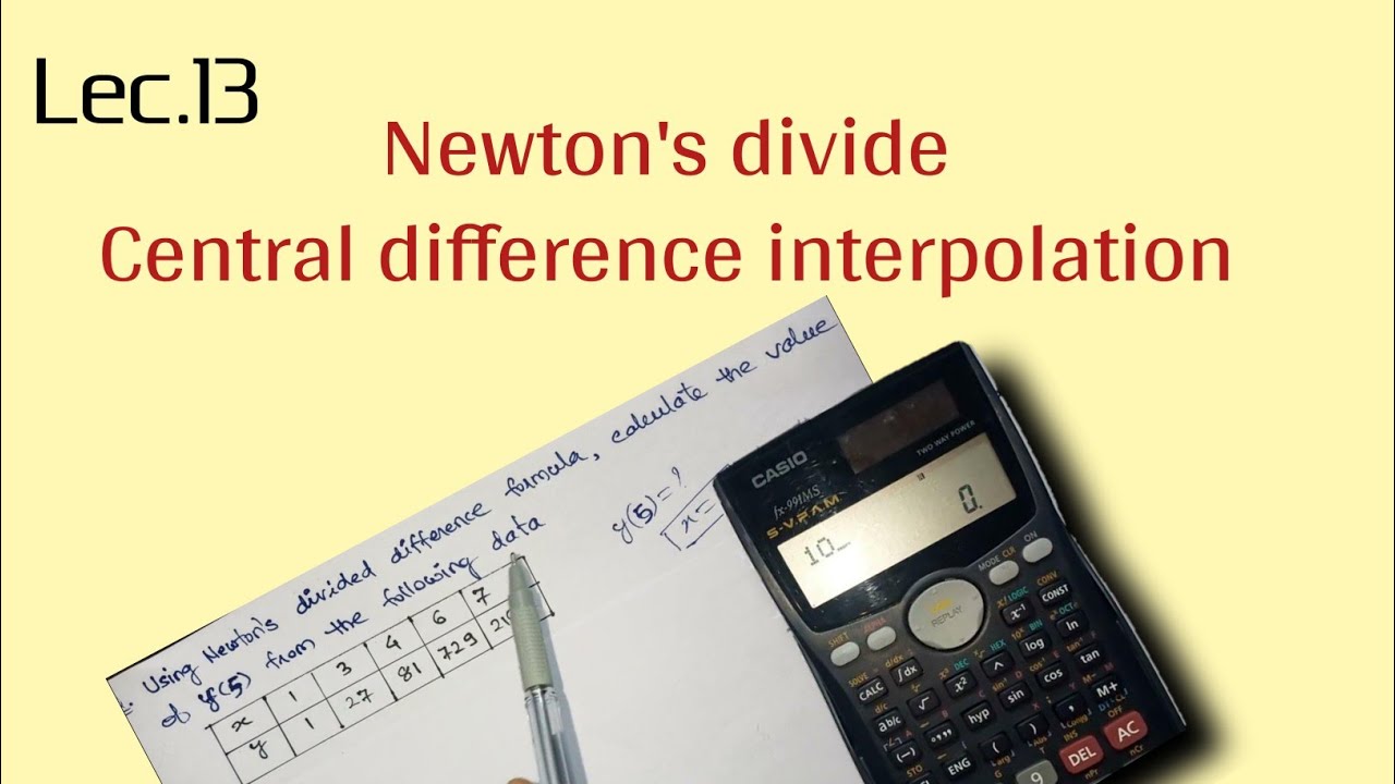 Newton's divide difference interpolation formula | numerical methods