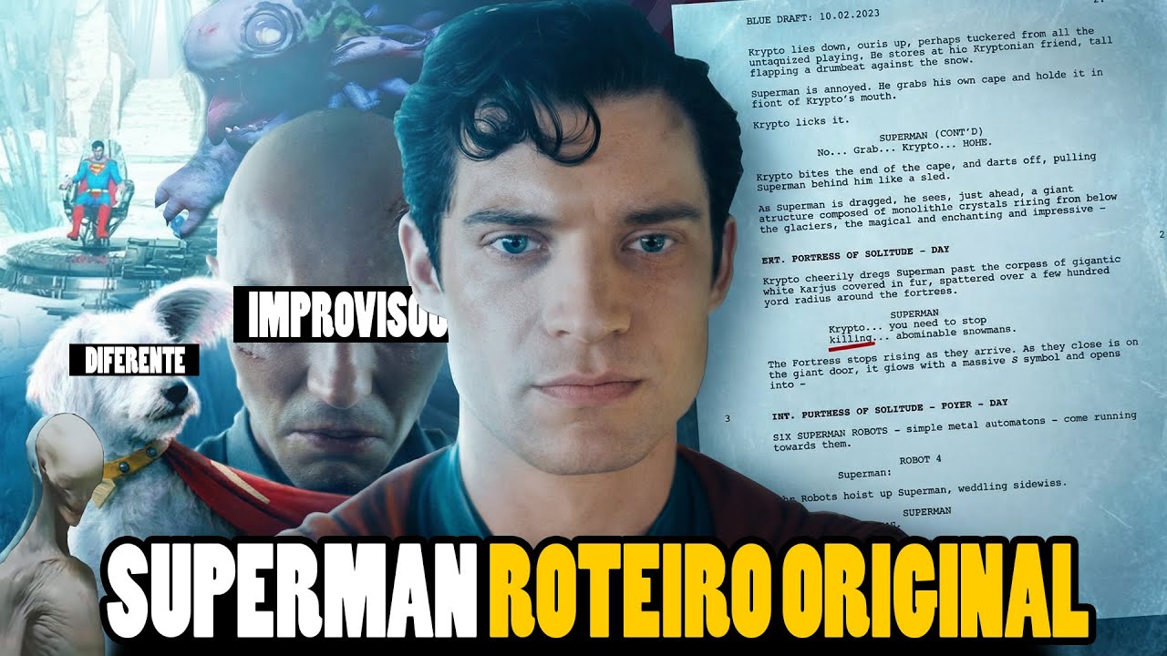 ALTERAÇÕES BIZARRAS! O ROTEIRO ORIGINAL de SUPERMAN - TODOS OS DETALHES REVELADOS
