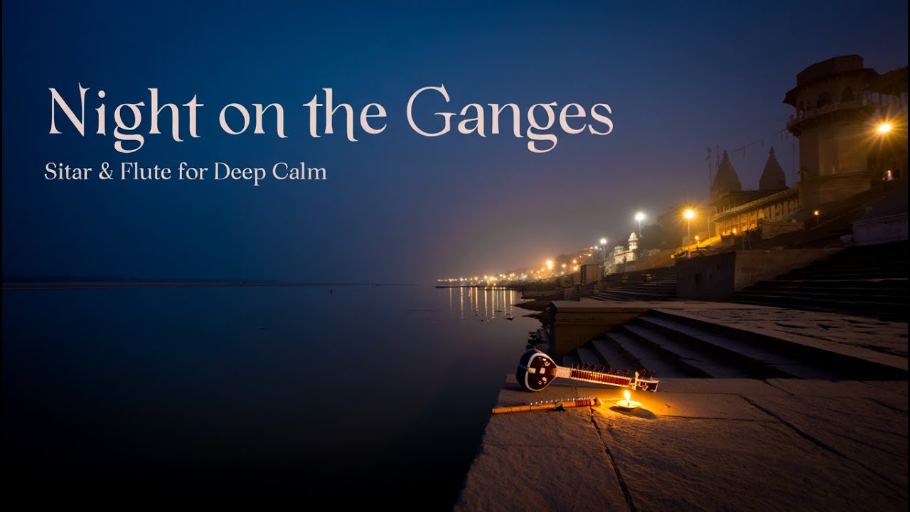 Night on the Ganges – A Quiet Sitar & Flute Passage for Deep Calm