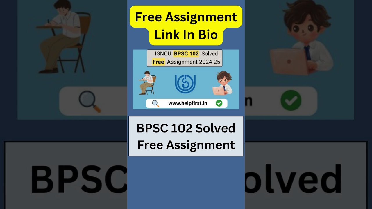 Download IGNOU BPSC 102 Solved Free Assignment 2024-25  