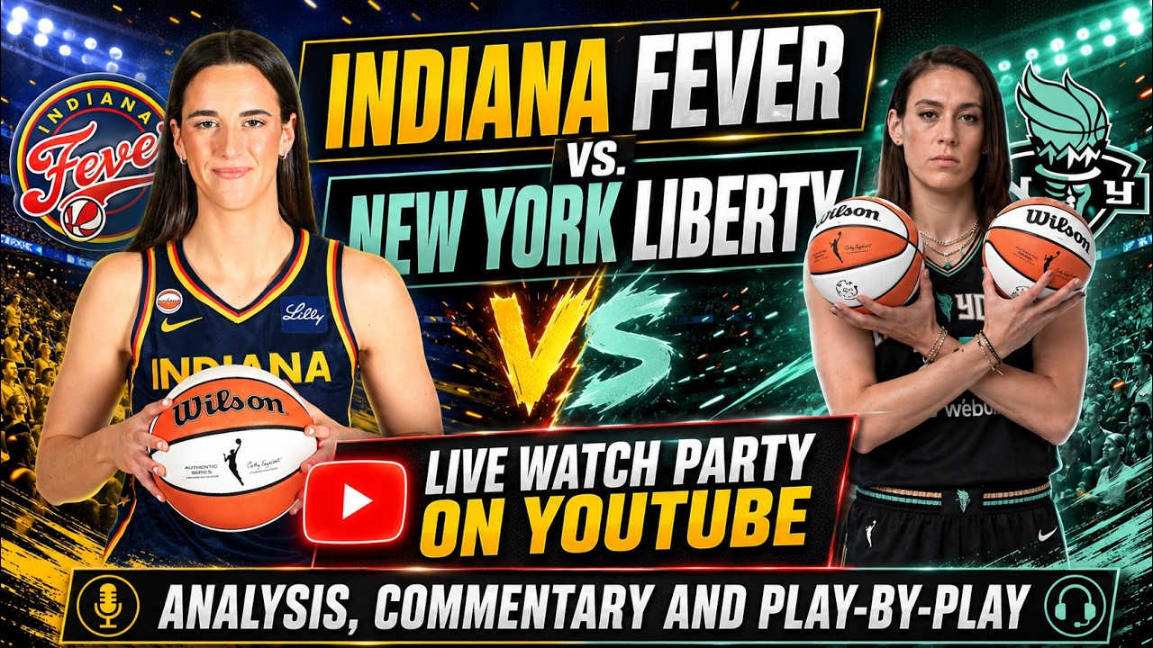 INDIANA FEVER VS. NEW YORK LIBERTY - LIVE WATCH PARTY AND REACTION!