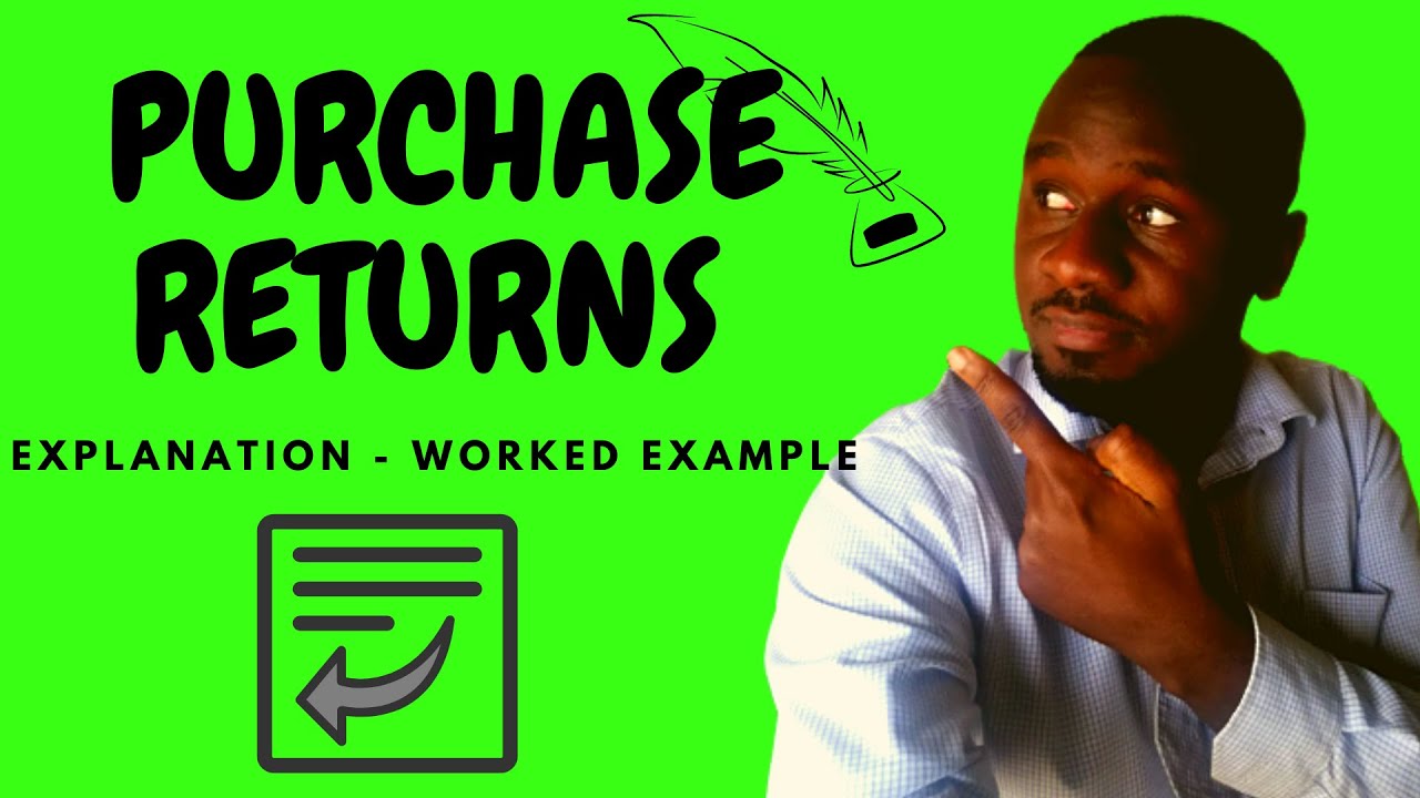 How to record in the Purchases returns (Returns outwards) day book/Journal - Kisembo Academy