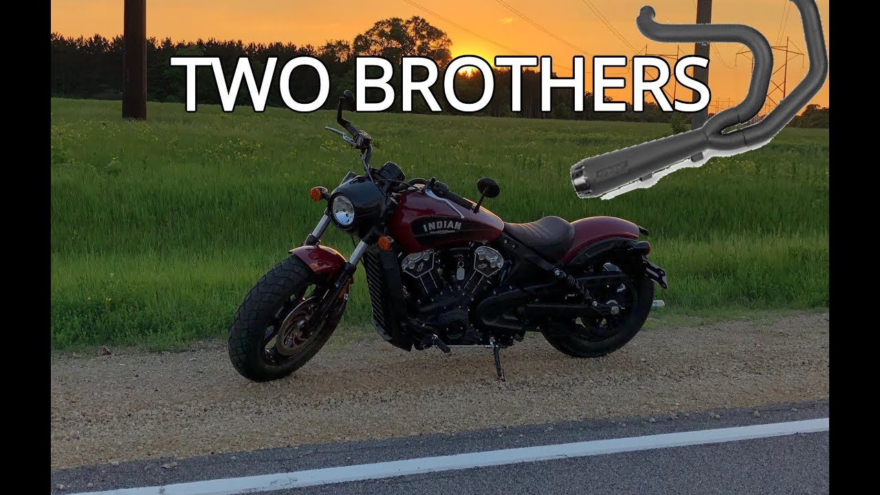 Indian Scout Bobber Two Brothers Exhaust Review