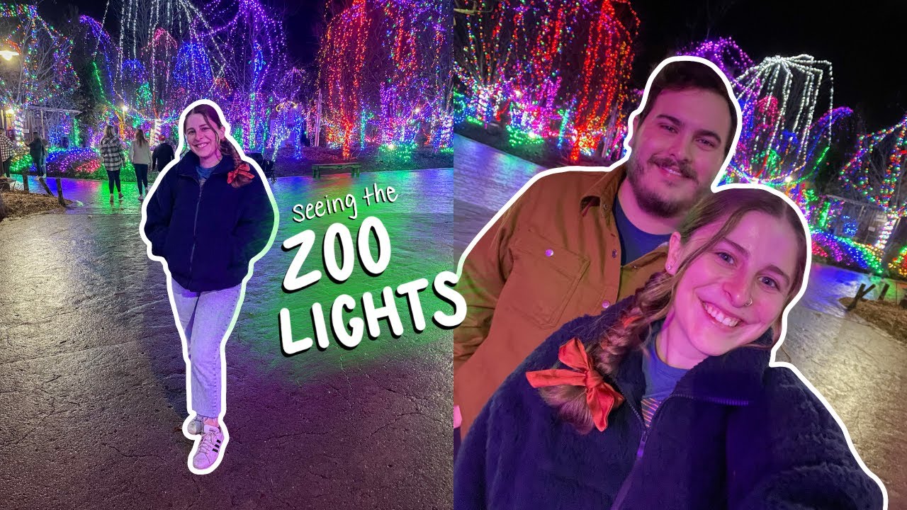 CHRISTMAS LIGHTS & ZOO ANIMALS! my favorite thing to do every year! | vlogmas day 23