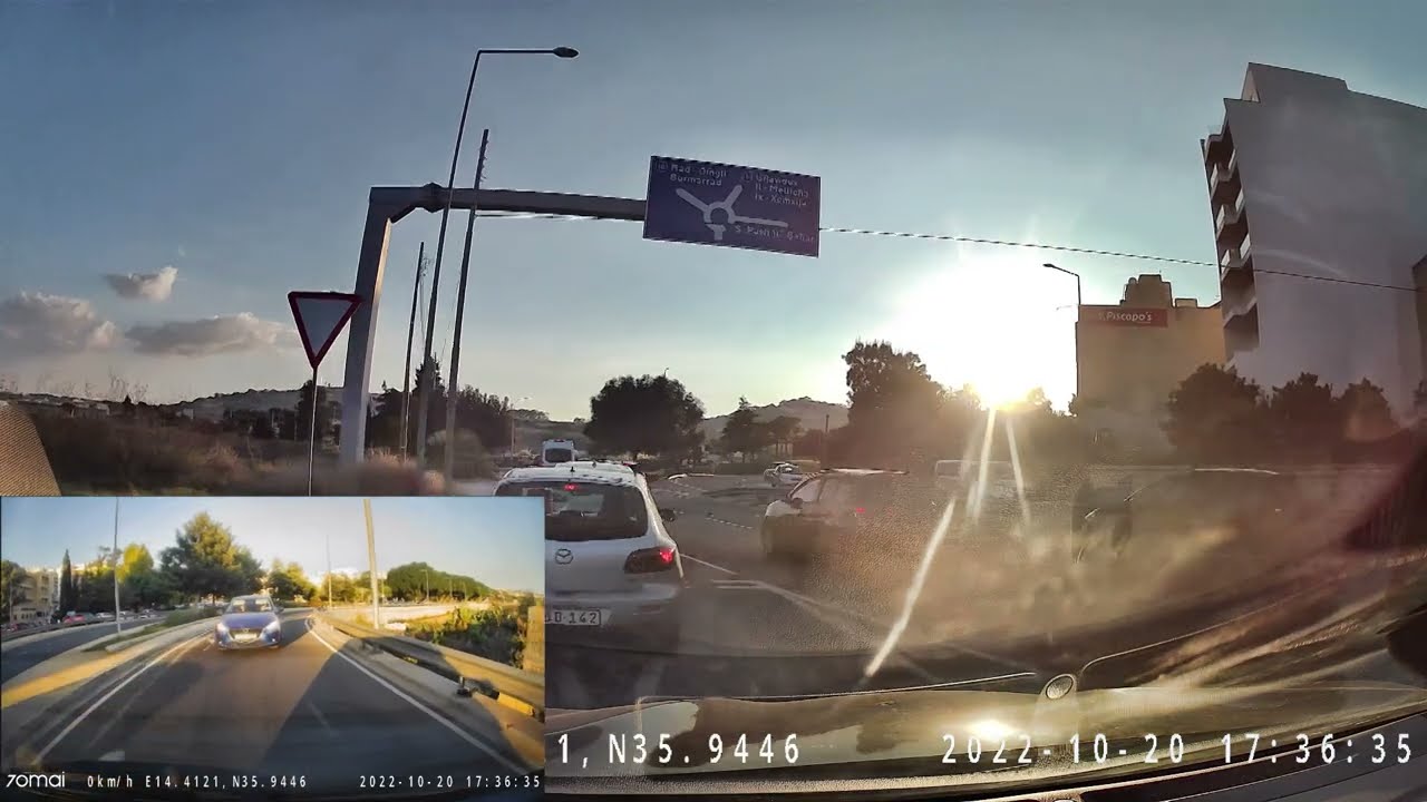 Drive from Triq is-Salini to Cirkewwa Gozo Ferry (Video 2)