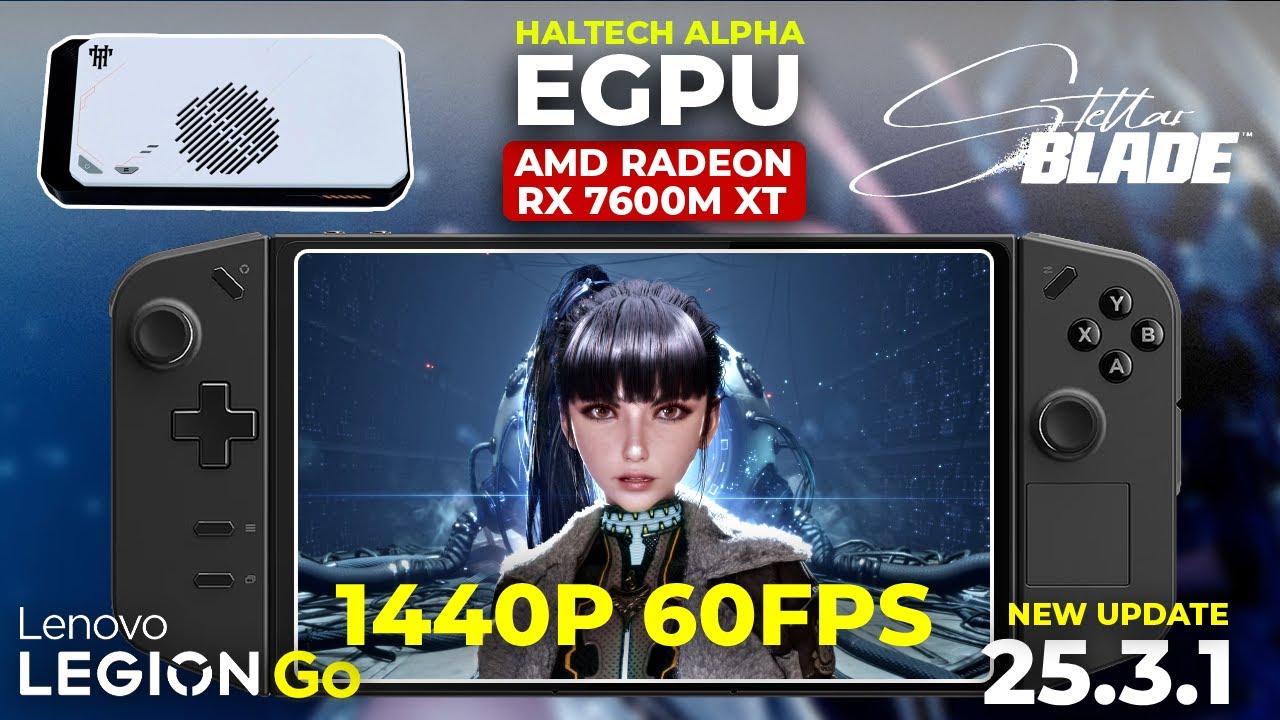 Let&rsquo;s Play Stellar Blade on Lenovo Legion Go with Haltech Alpha eGPU | GET 1440p 60 FPS | Punchi Man