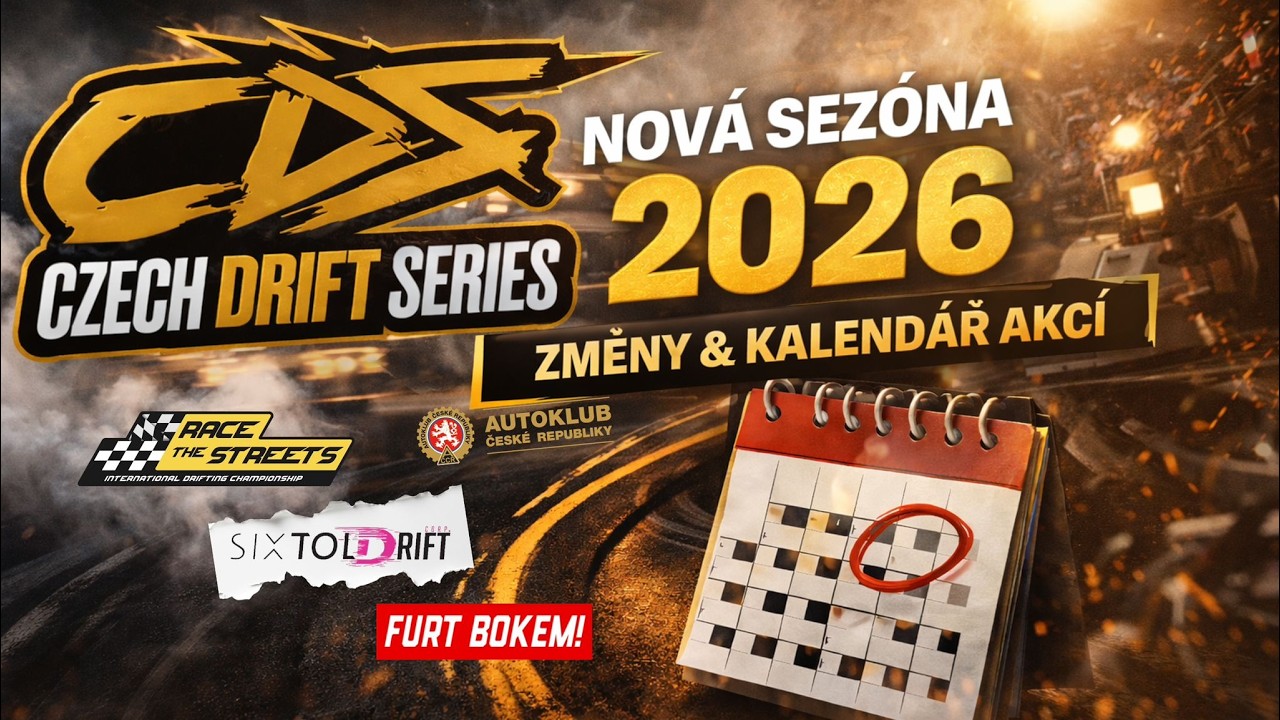 Sez&oacute;na 2026 - sjednocen&iacute; driftingu v Čech&aacute;ch