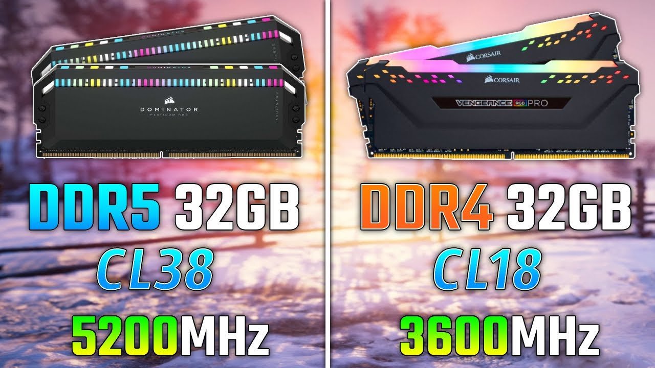 DDR5 5200MHz vs DDR4 3600MHz Ram | i9-12900k | RTX 3080 Ti - Gaming Test