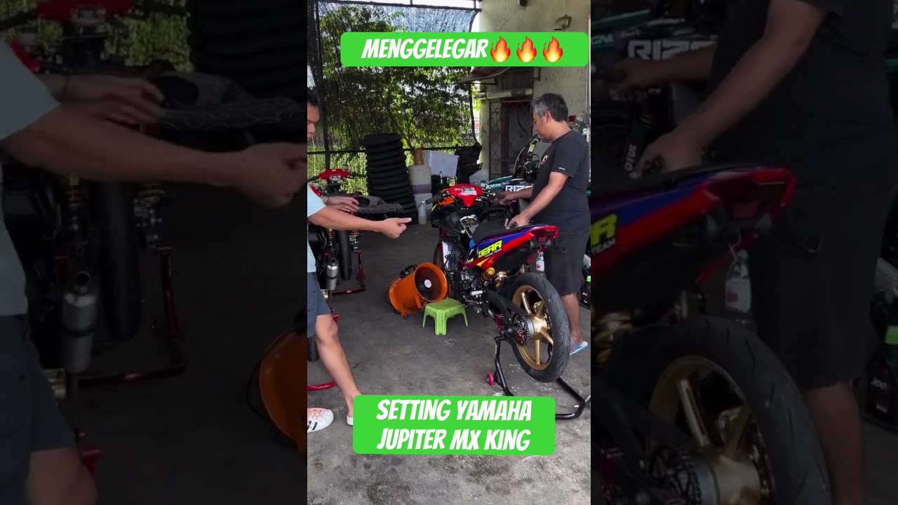 Setting yamaha mx king road race 🔥🔥 #modified #motorcyclemodification #roadrace #mxking #mxkingin...