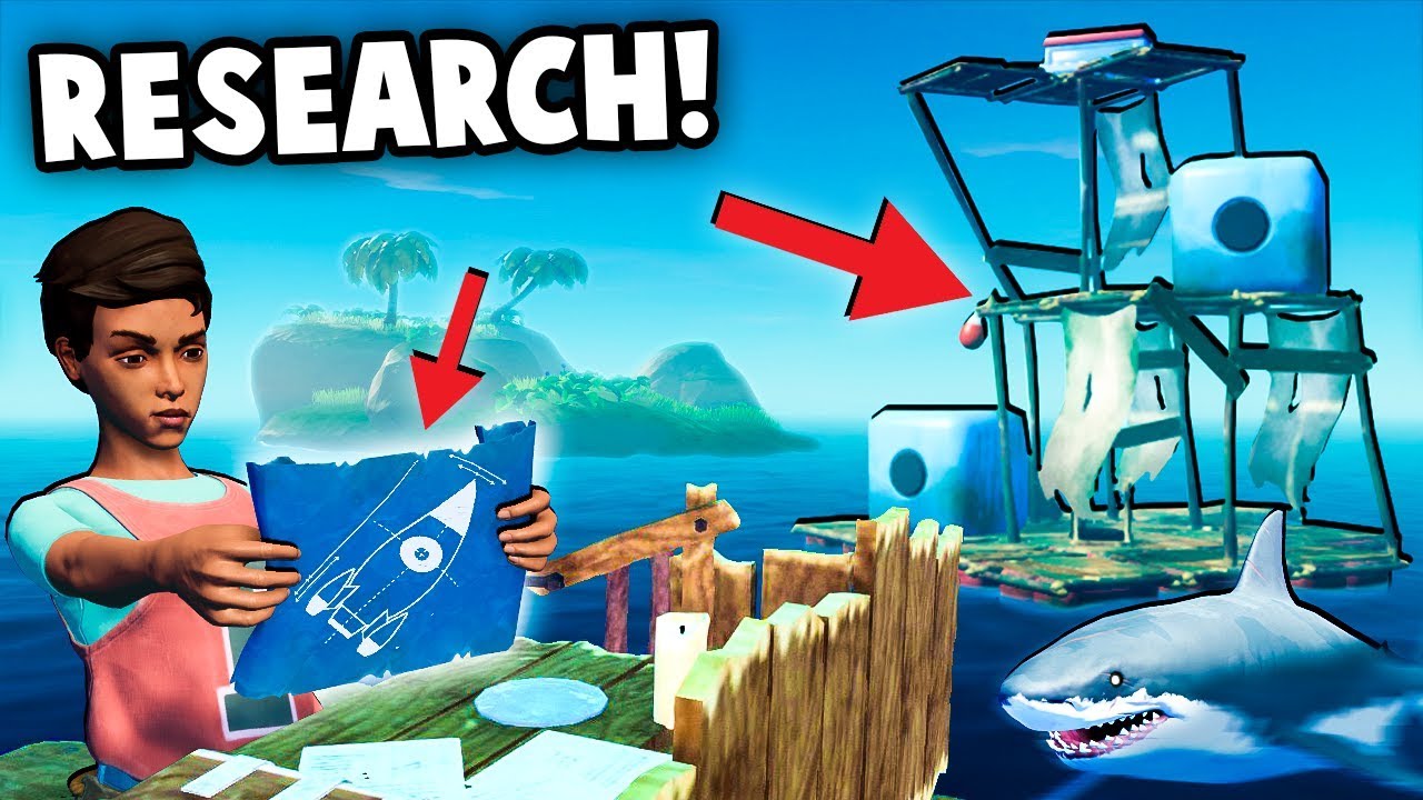 Scientific DISCOVERY, Island Exploration!   (Raft New Update Gameplay Part 2)