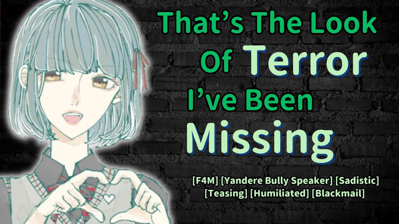 【F4M】Pinned By Your Yandere Bully 【Bully Speaker】 【Teasing】
