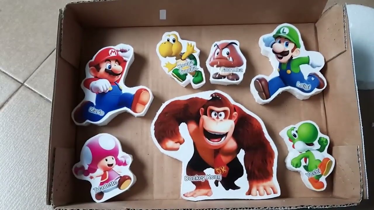 Unboxing Mario & Luigi vs Wario & Waluigi! 🥊 Epic Super Mario Toys Battle ASMR