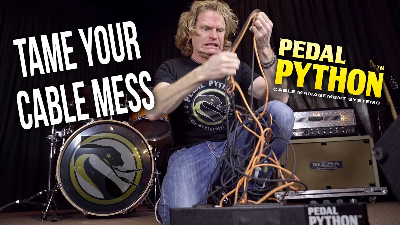 PEDAL PYTHON&trade; The World's BEST Cable Management System for MUSICIANS