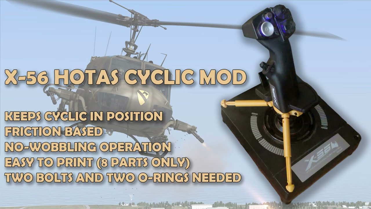 Logitech X56 Hotas Cyclic MOD for helicopters