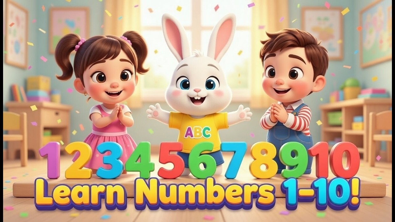 LEARN NUMBERS 1–10 | Fun Counting Song for Kids!