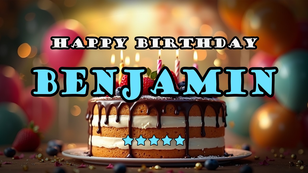 Benjamin – Happy Birthday Song | Personalized Birthday Song With Your Name