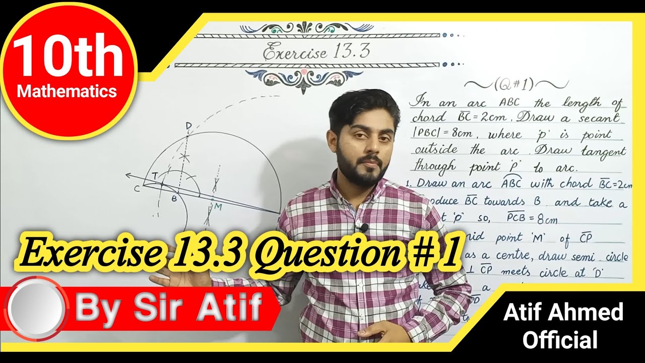 Exercise 13.3 class 10 question 1 | 10th class maths chapter 13 | ex 13.3 q 1 | sabaq of math