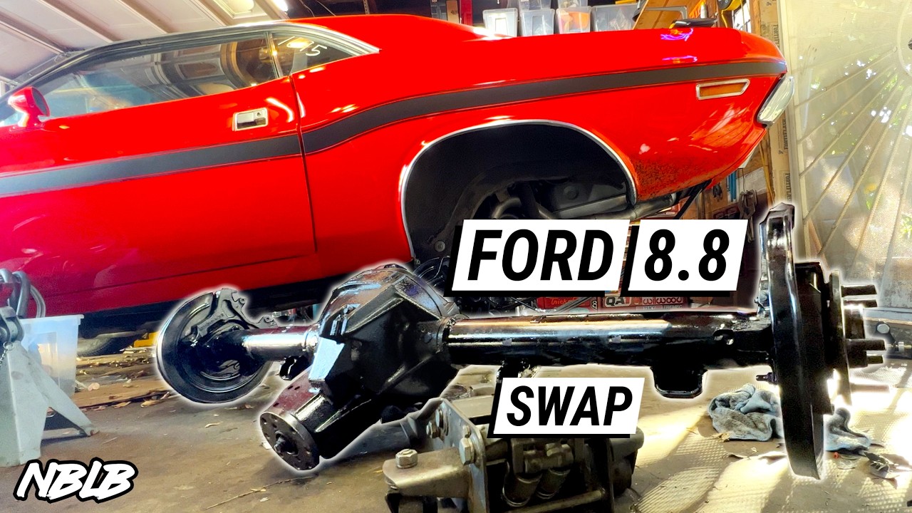 My '70 Dodge Challenger Gets a JUNKYARD Ford 8.8 Rear Axle!