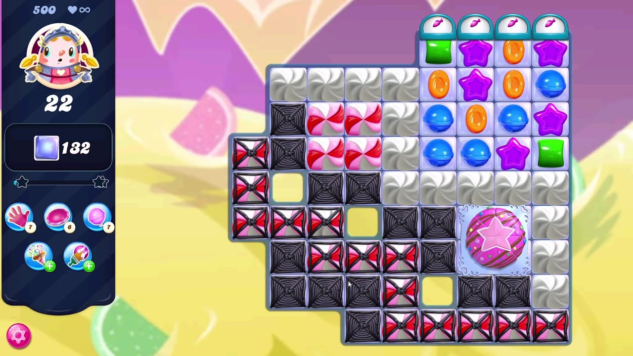 Candy Crush Saga LEVEL 500 | NO BOOSTERS (new version*)✔️