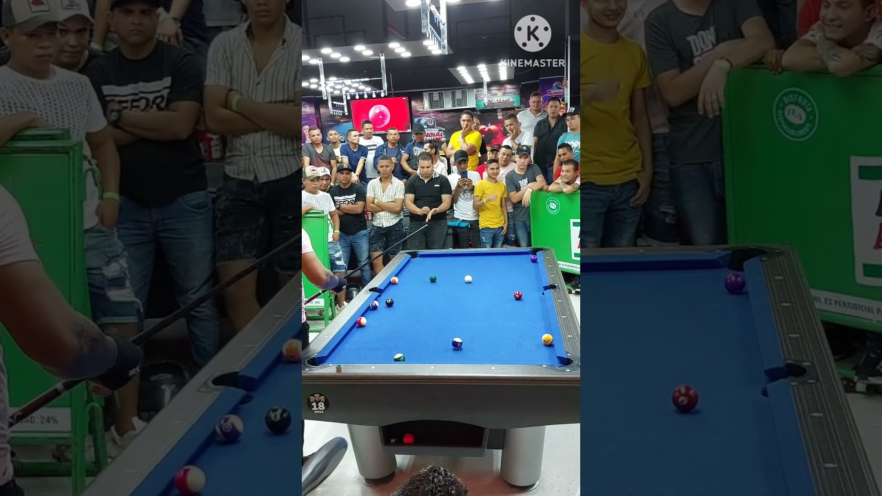 super duelo de pool en colombia 🇨🇴 arete🐊 vs🐅 lewis ledan 20 puntos a 1000 dólares