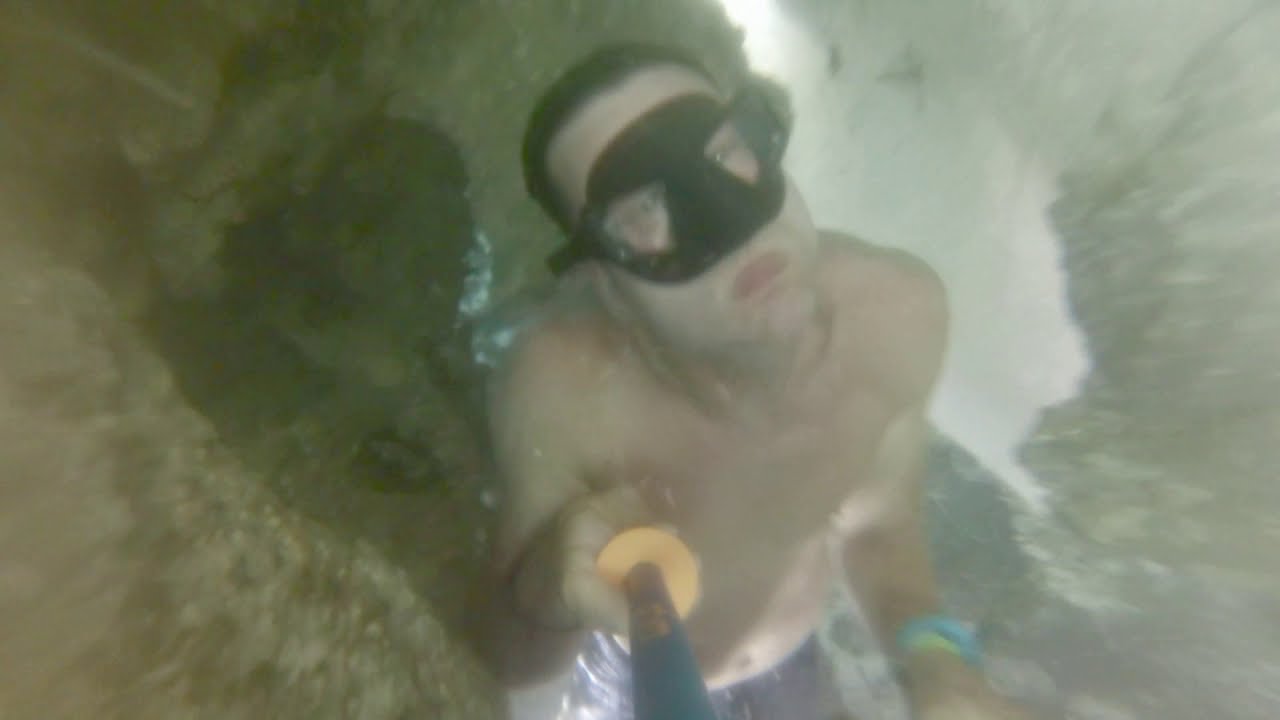 Freediving an offshore Cenote in Tulum, Mexico