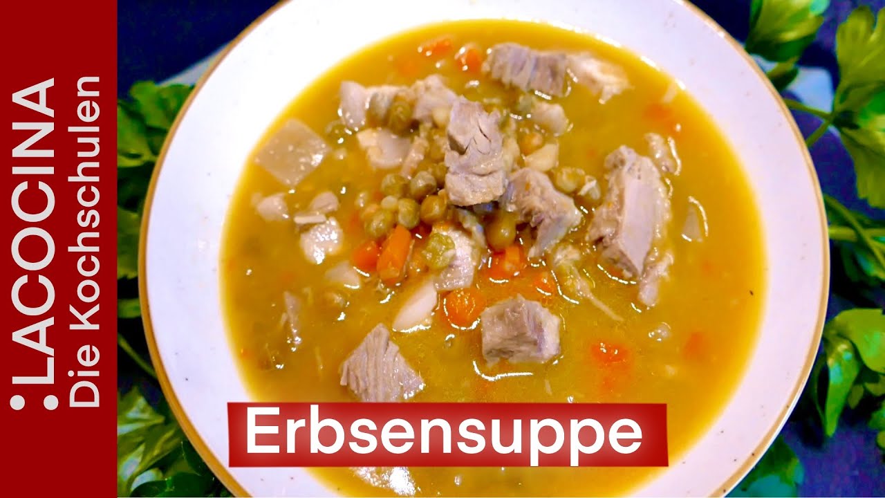 Erbsensuppe mit Schweinebauch zubereiten ( Rezept ) | La Cocina